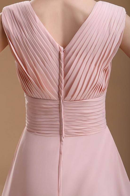 Ve-izrez Lopta Zatvarač Šifon Elegantan Crta Večernje haljina