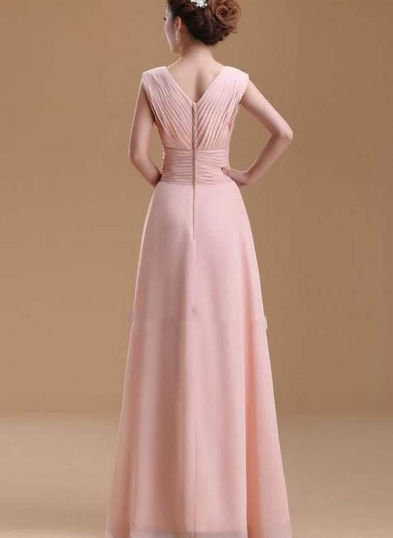 Ve-izrez Lopta Zatvarač Šifon Elegantan Crta Večernje haljina