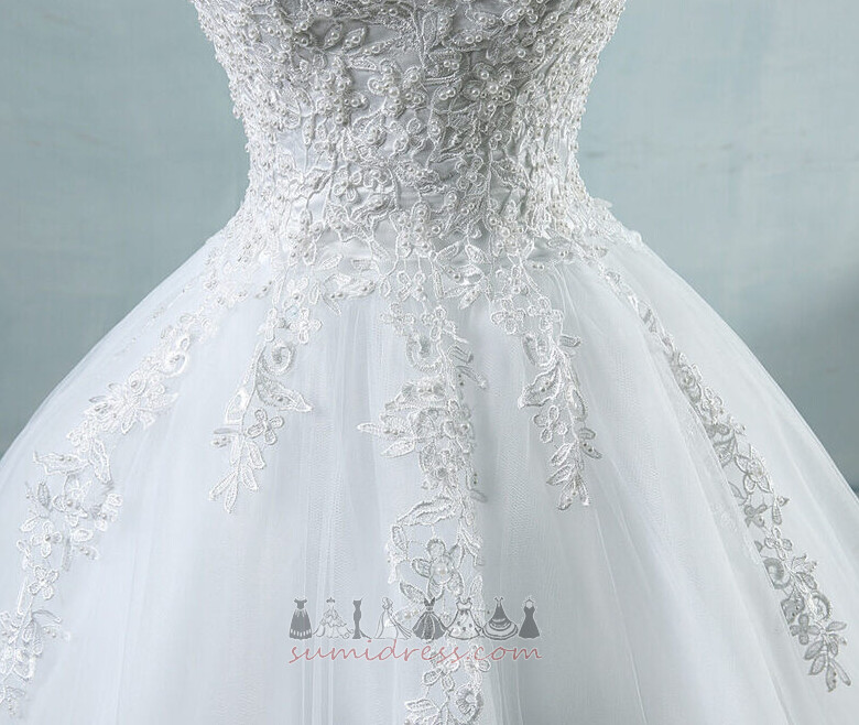 Verbindend verkoop Formeel A-Lijn Winter Sweetheart Bruid jurk