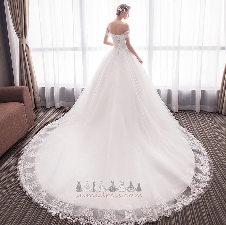 Vestido de boda Capa de encaje Natural Cordón Triángulo Invertido Encaje Adorno