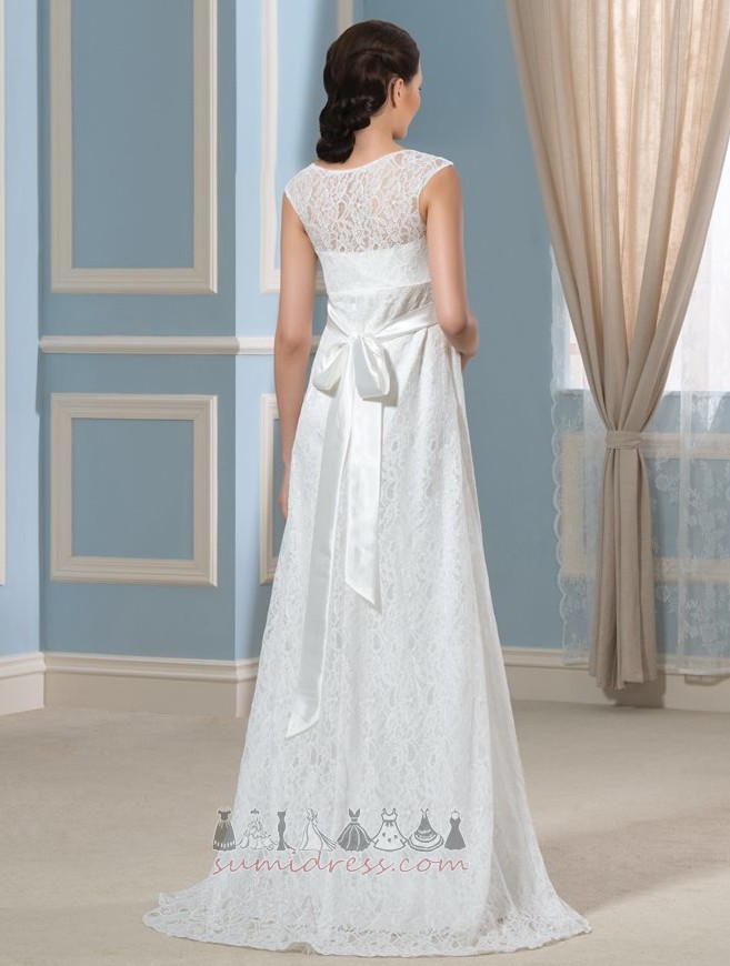 Vestido de casamento Arco Gravidez Simples Império Alta cobertura Inverno