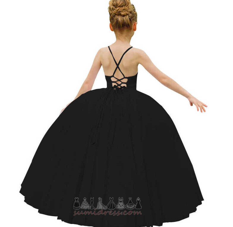 Vestido de flores niña Verano Natural Sin mangas Largo Drapeado Correas de espagueti