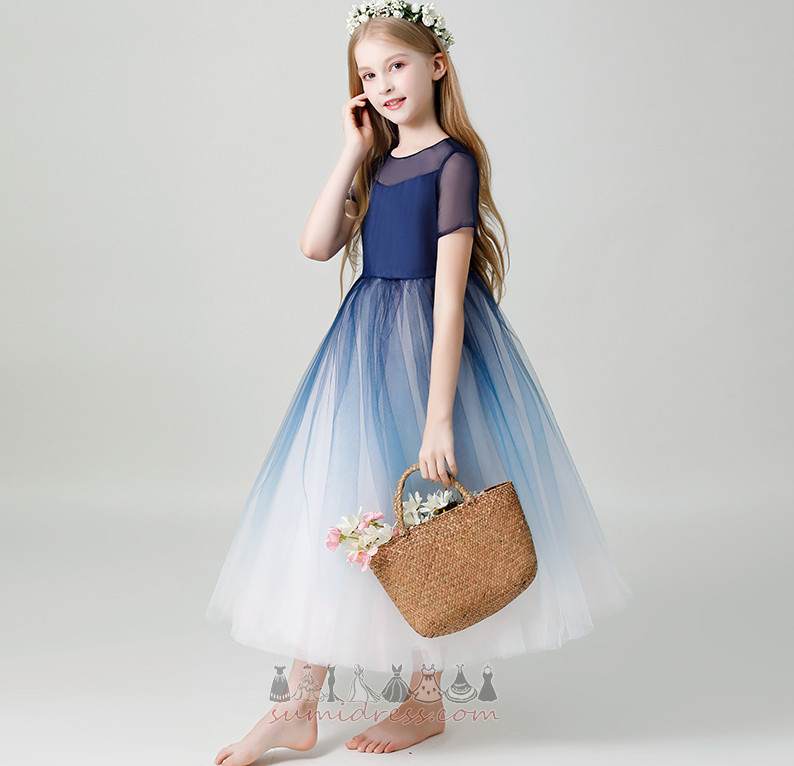 vestido de niña pequeños Elegante Natural Fiesta Satén Oscilación Verano