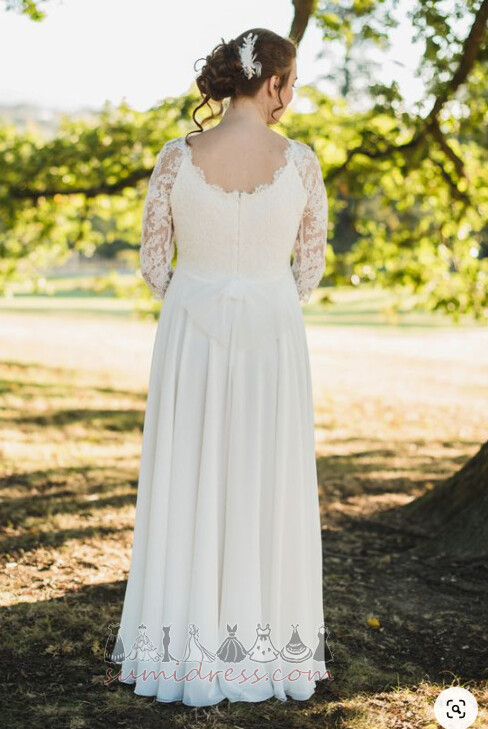 Zadrgo navzgor Zajemalka Iluzija rokavi Dolgimi rokavi Imperij pasu Poročna obleka