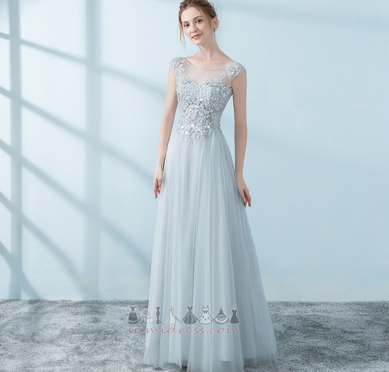 Zarif Kepçe Kolsuz Tül Bağcıklı Ayak bileği uzunluğu Gece elbisesi