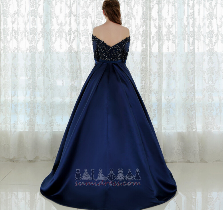 Zatvarač Čipka Crta Duboko v vrat Zima Elegantan Maturalne haljina