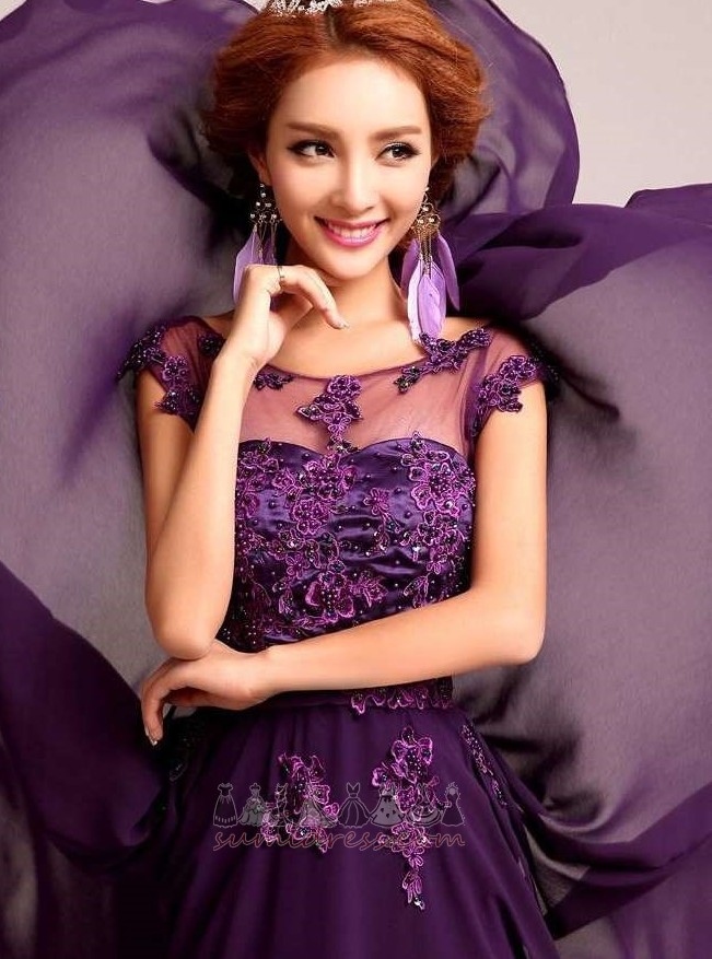 Zatvarač Elegantan Šifon Gležanj Duljina Zamotan Crta Večernje haljina