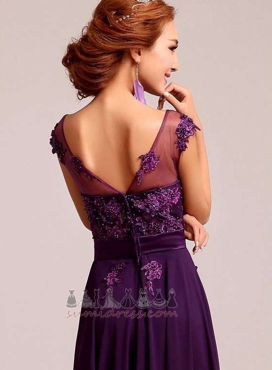 Zatvarač Elegantan Šifon Gležanj Duljina Zamotan Crta Večernje haljina