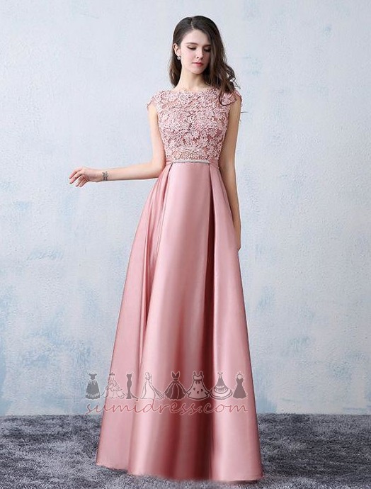 Zipper Natural Waist Floor Length Party Elegant Lace Evening Dress