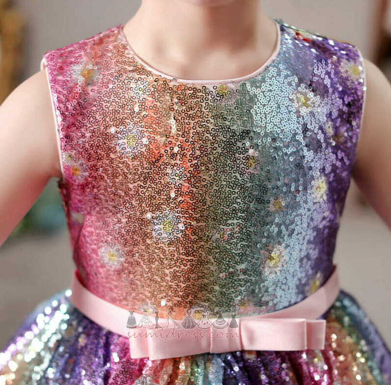 Zipper Up Summer Tiered Asymmetrical Sparkle Jewel Flower Girl Dress